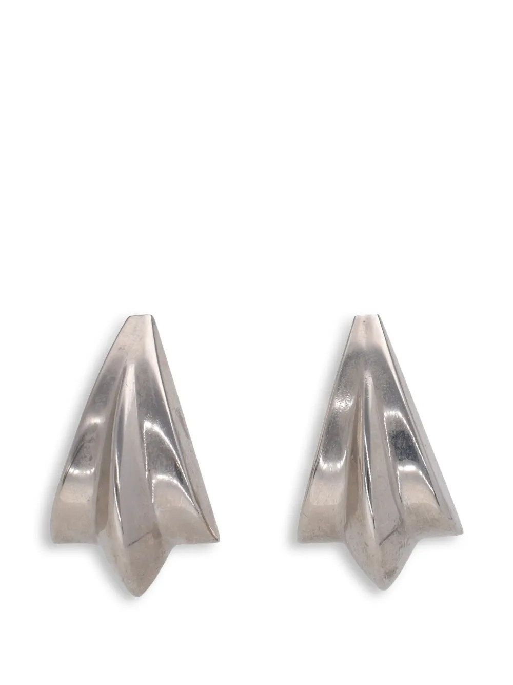 Vintage triangle earrings - Silber