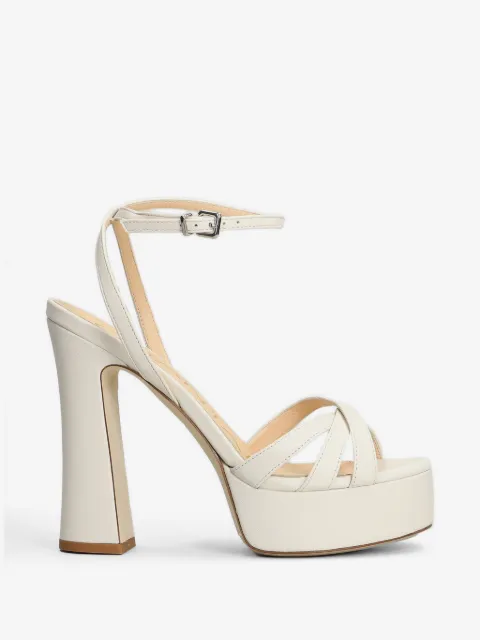 Chantal crossover-strap platform sandals