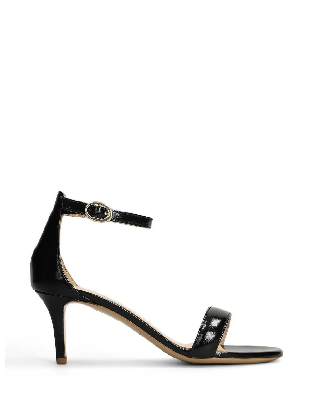 Fabio Rusconi patent-finish ankle-strap sandals Zwart