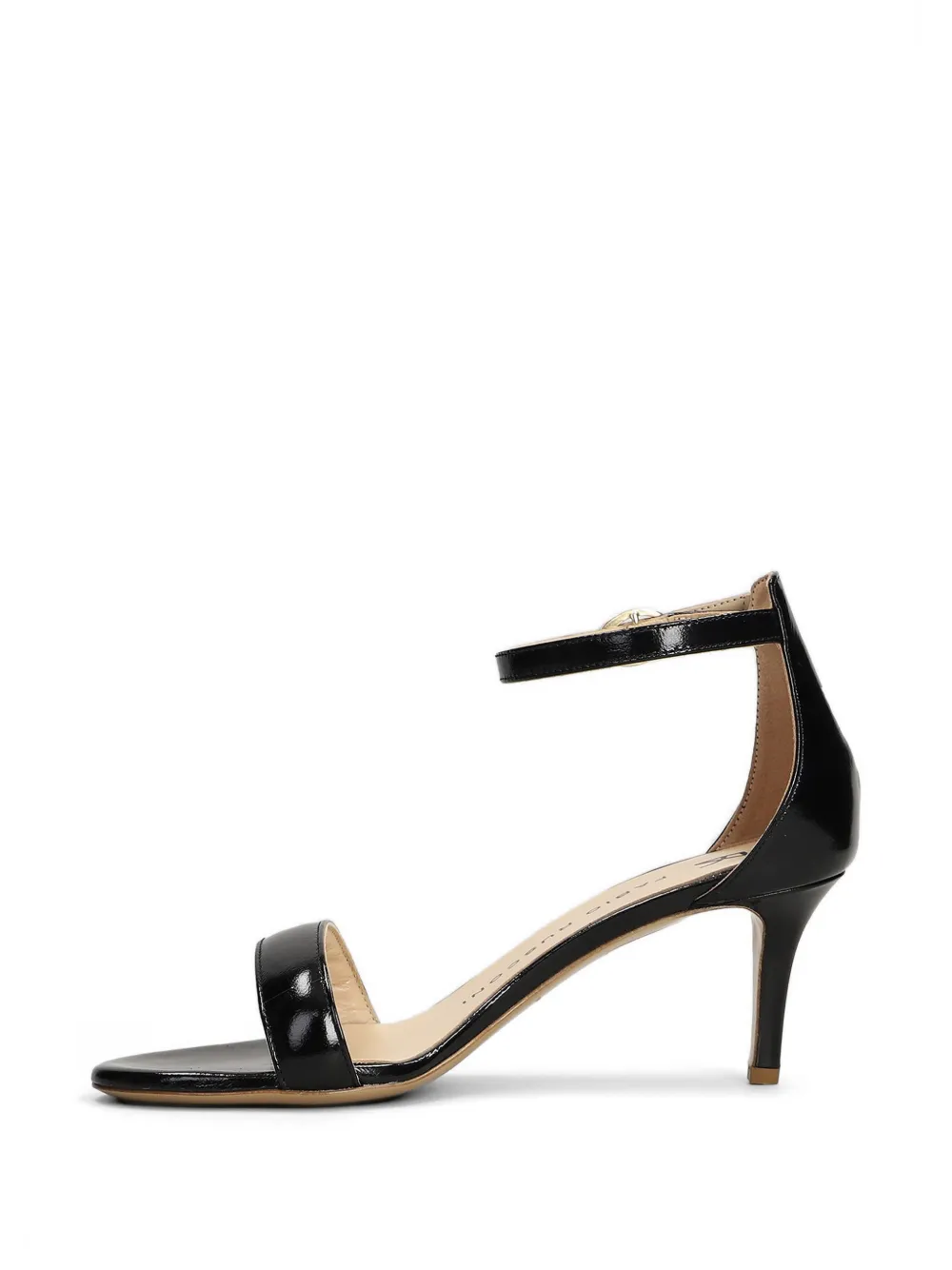 Fabio Rusconi patent-finish ankle-strap sandals Zwart