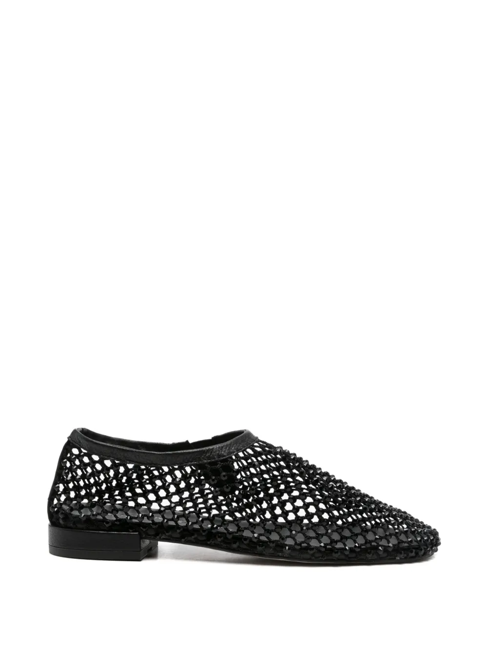 Pedro Miralles Zucaina crystal-embellished mesh pumps - Nero