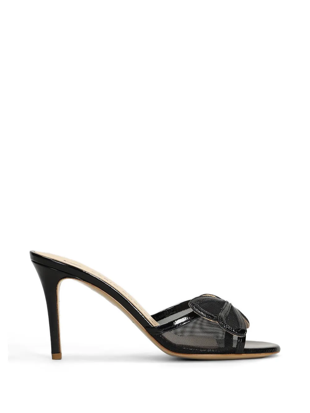 Fabio Rusconi bow-detail mesh mules Zwart