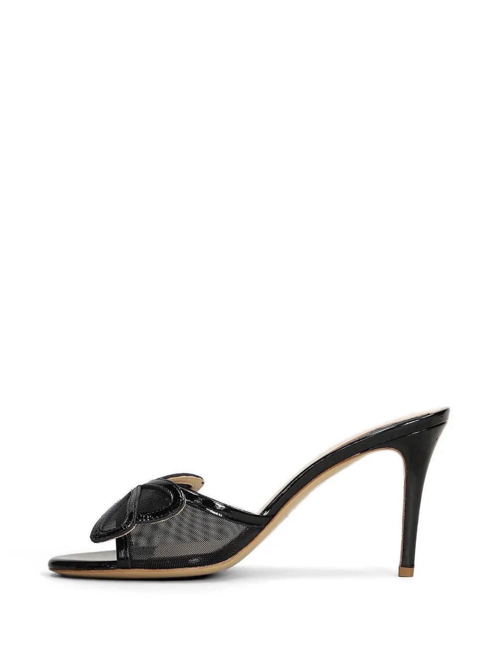 Fabio Rusconi bow-detail mesh mules Zwart