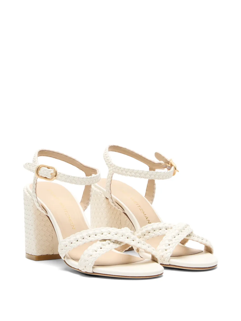 Stuart Weitzman Alyssa interwoven sandals Beige