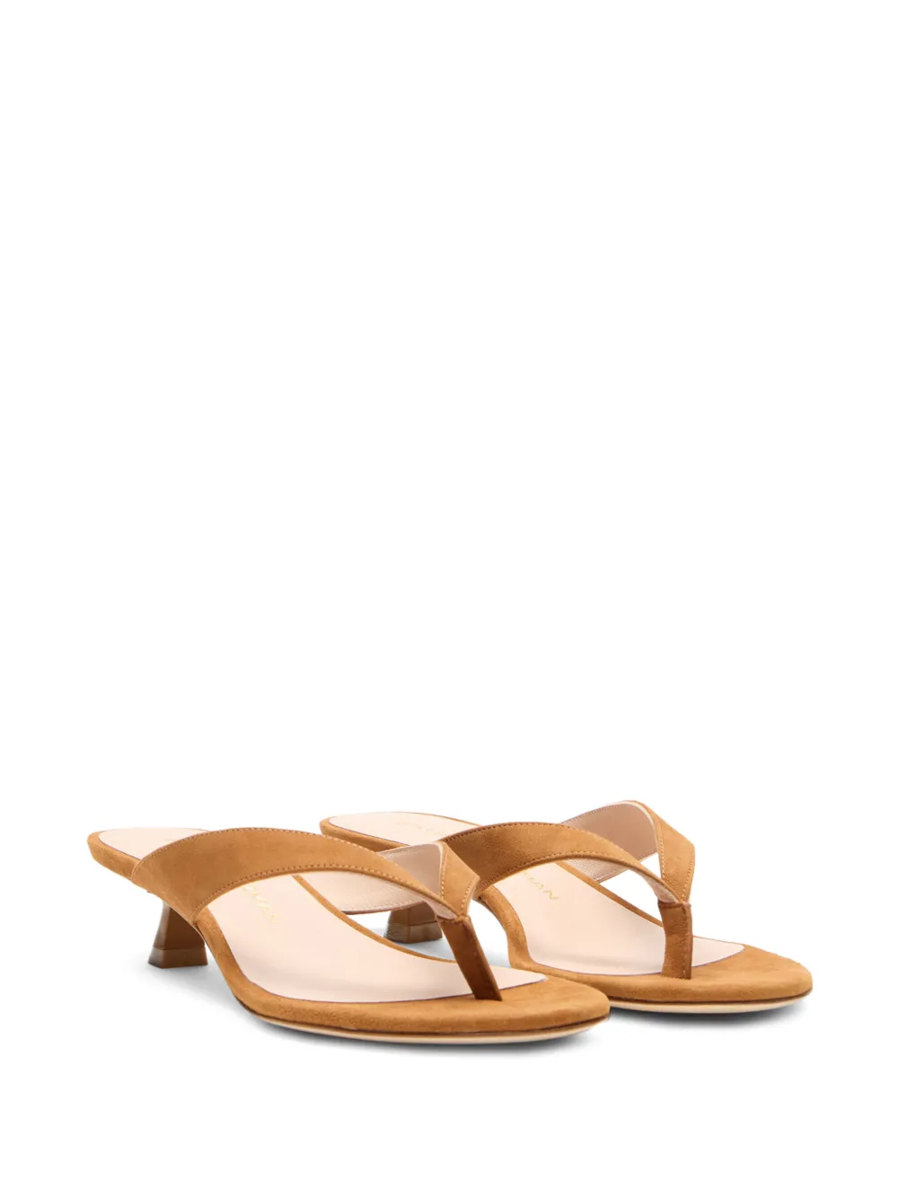 Stuart Weitzman Rio Sleek sandalen met amandelvormige neus Beige