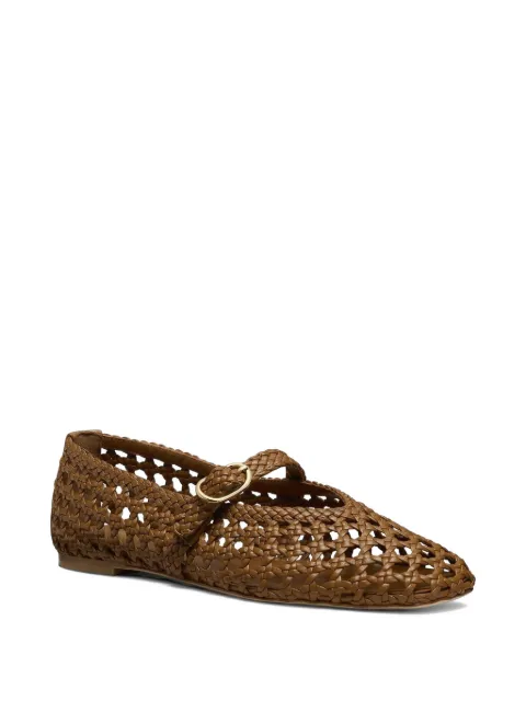 Stuart Weitzman Prima interwoven loafers