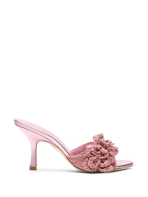 Stuart Weitzman Lotus floral-appliqué sandals