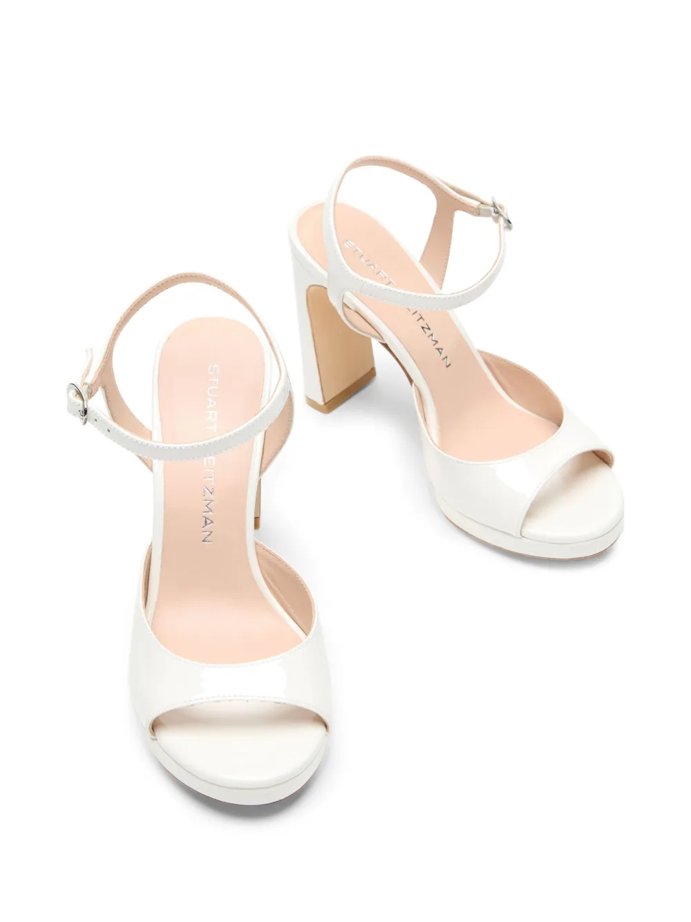 Stuart Weitzman Babette sandalen met enkelbandje Wit
