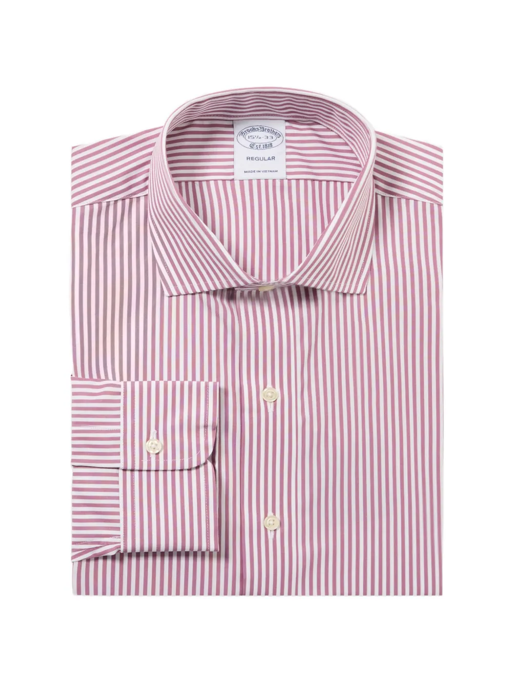 Brooks Brothers spread-collar striped shirt - Rosa