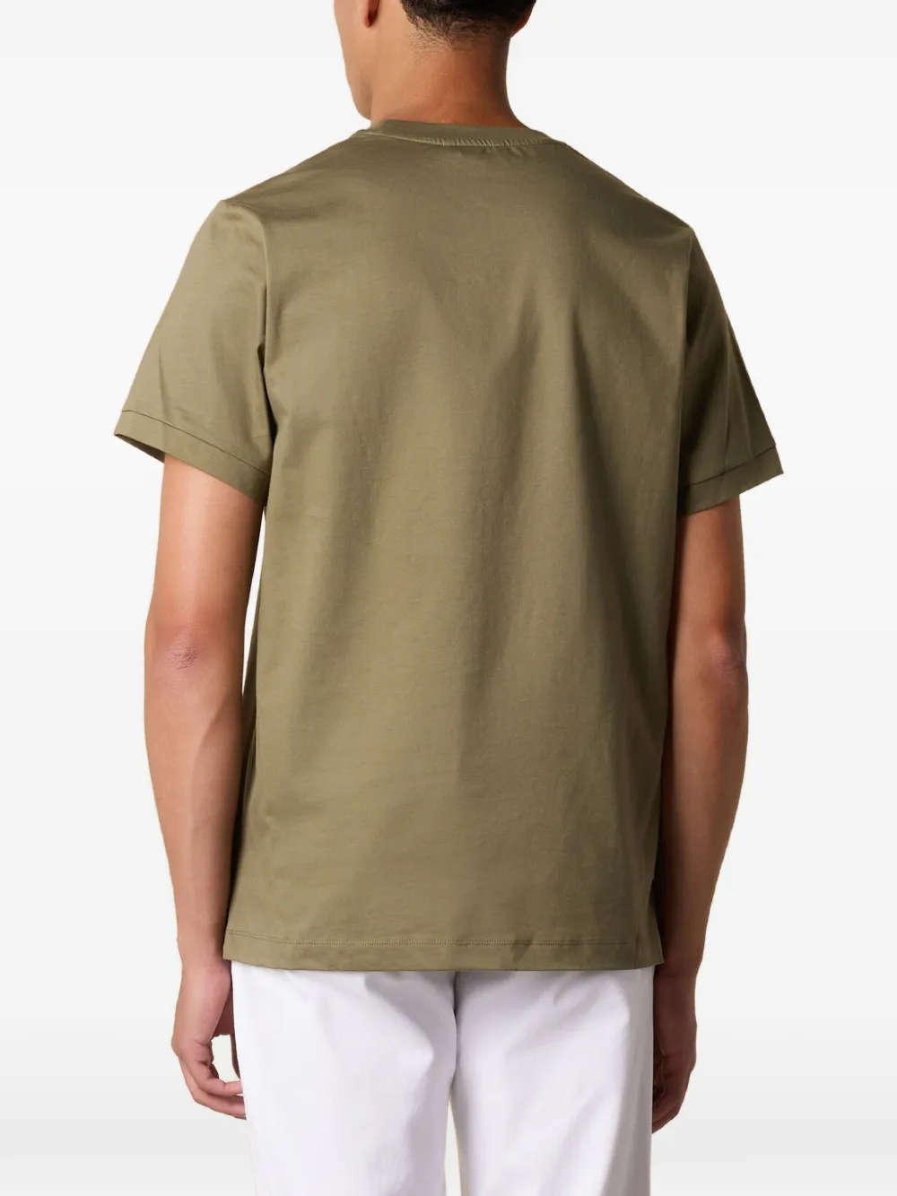 Brooks Brothers Katoenen T-shirt met geborduurd logo Groen
