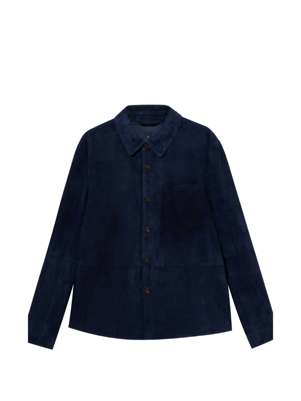 Brooks Brothers button-up suede shirt jacket - Blau