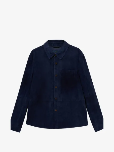 Brooks Brothers button-up suede shirt jacket