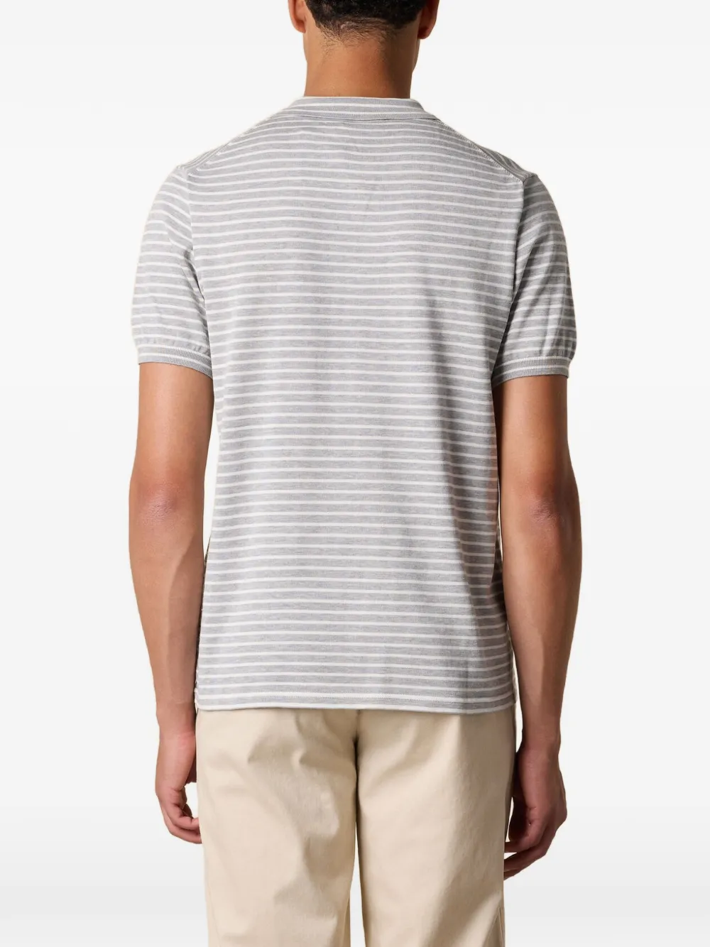 Brooks Brothers Gestreept poloshirt Grijs