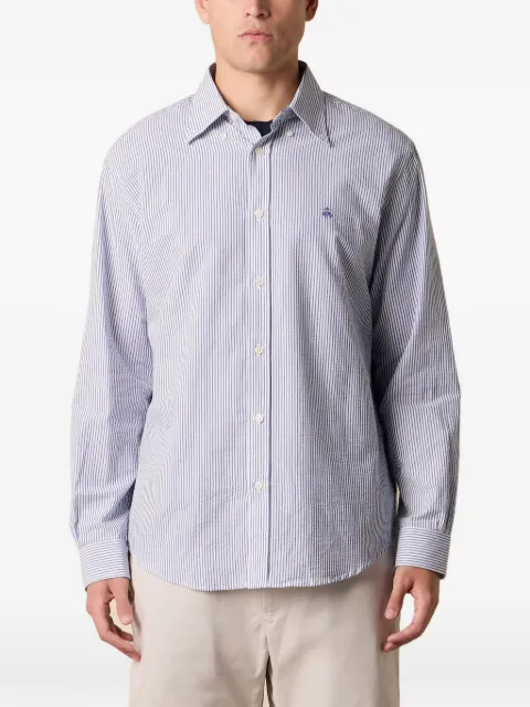 Brooks Brothers logo-embroidered button-down shirt