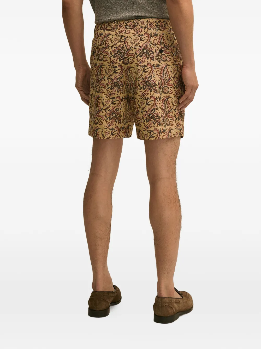Brooks Brothers Shorts met paisley-print Beige