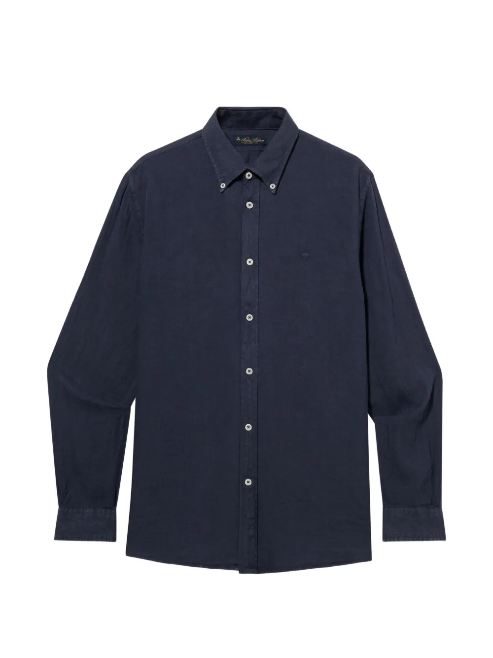 Brooks Brothers logo-embroidered button-up shirt - Blau