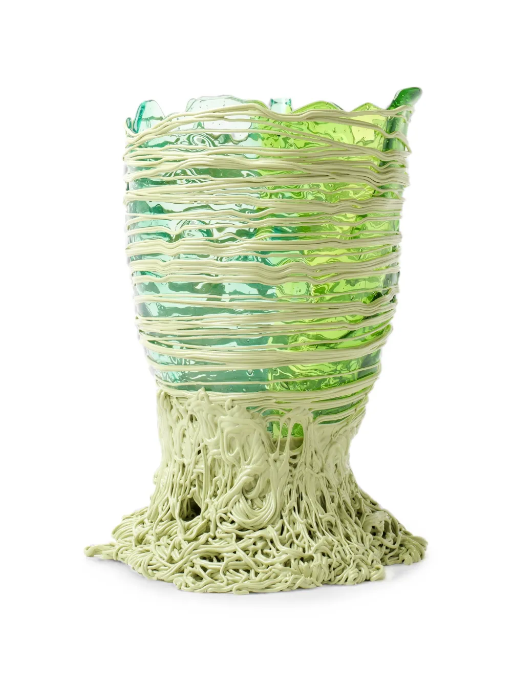 Gaetano Pesce Spaghetti wavy-trim vase x Browns exclusive - Grün