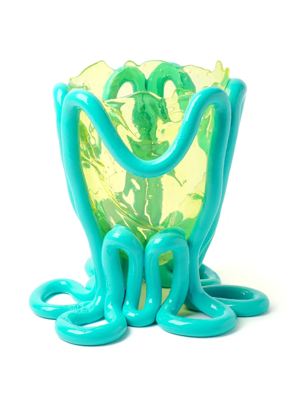 Gaetano Pesce Summer wavy-edge vase - Gelb