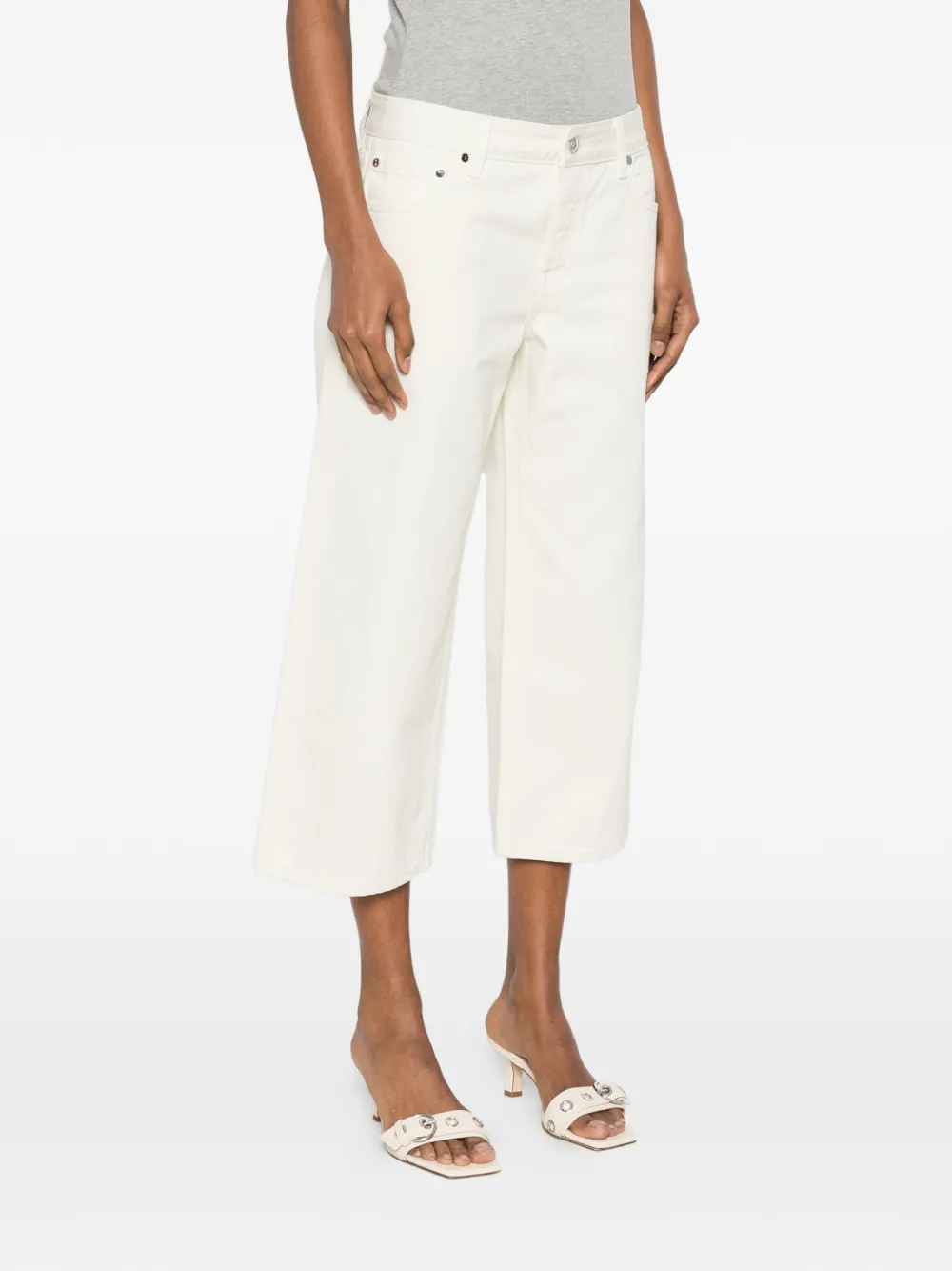  Eb Denim Vaqueros Capri De Talle Bajo - Neutro 