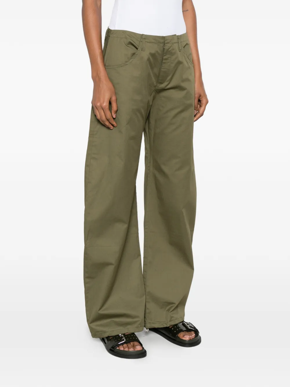  Eb Denim Pantalones Isla Cinch Con Bolsillo - Verde 