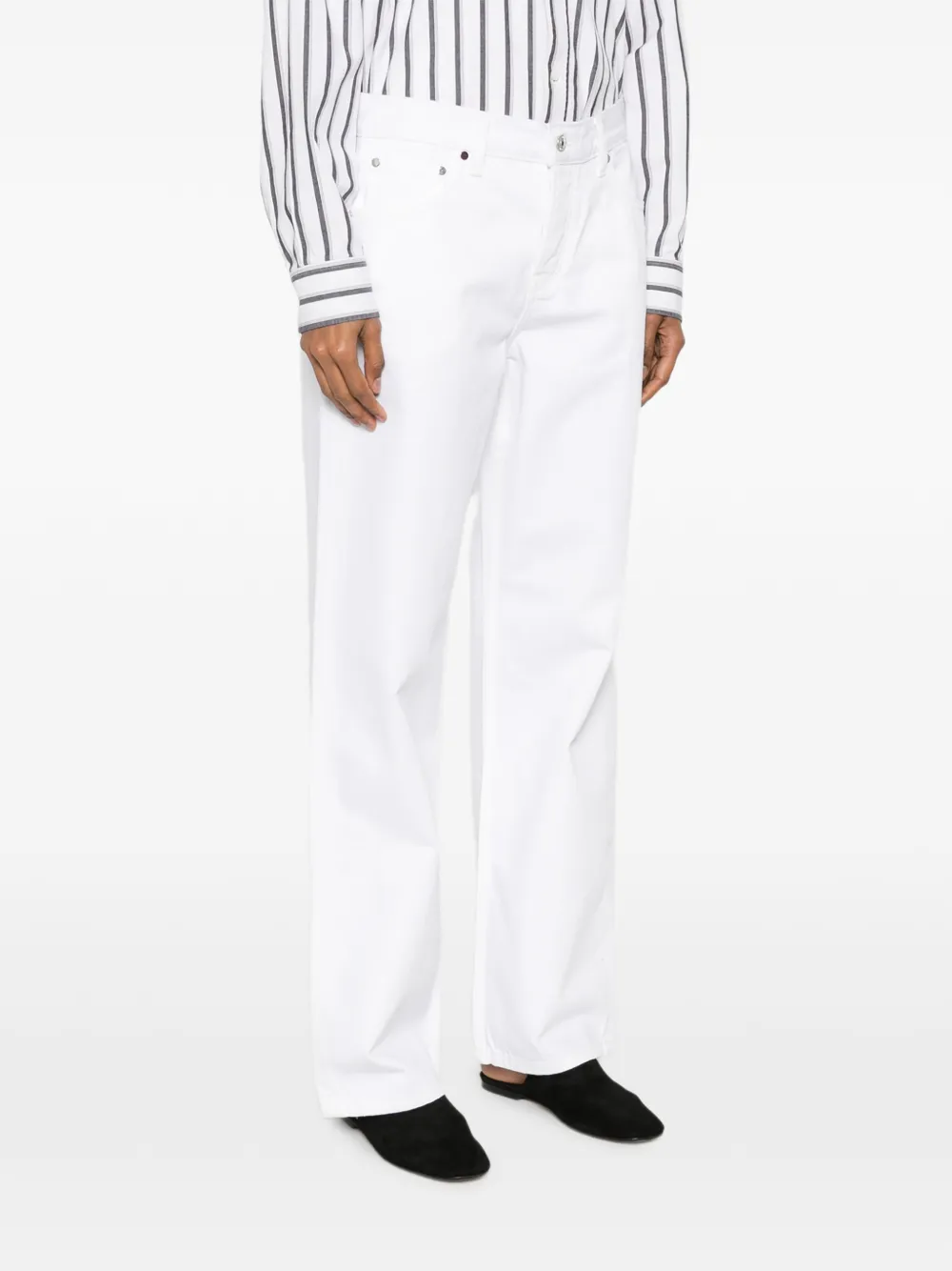 Eb Denim Vaqueros Estilo Baggy Con Trabillas - Blanco 