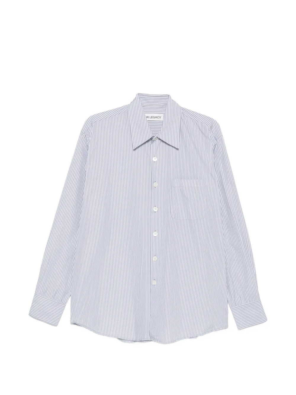 OUR LEGACY Above striped poplin shirt - Weiß