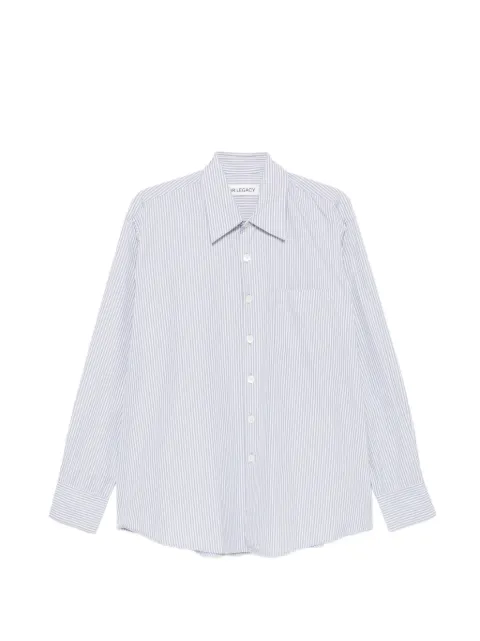 OUR LEGACY camisa Above de popelina a rayas