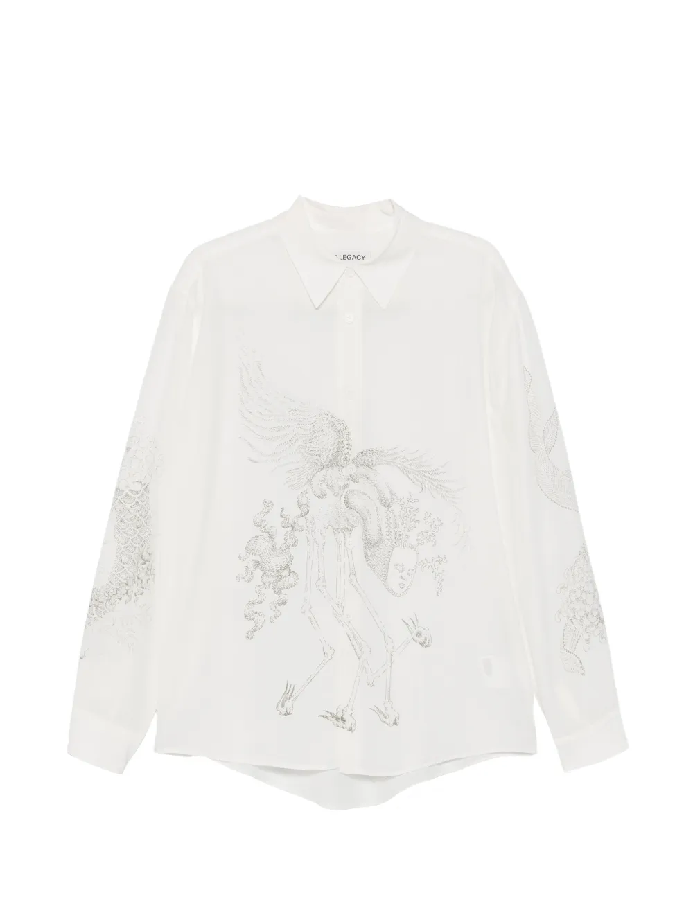 OUR LEGACY Pointillism Allegory print shirt - Weiß