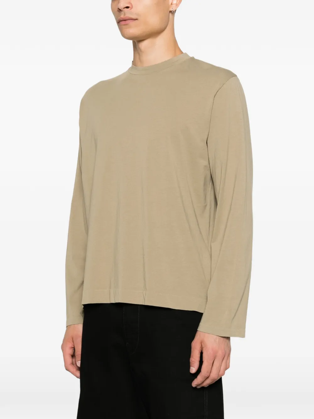 OUR LEGACY Box T-shirt met lange mouwen Beige