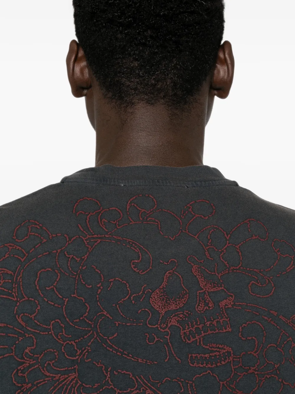 OUR LEGACY Crainum Blossom T-shirt met vervaagd effect Blauw