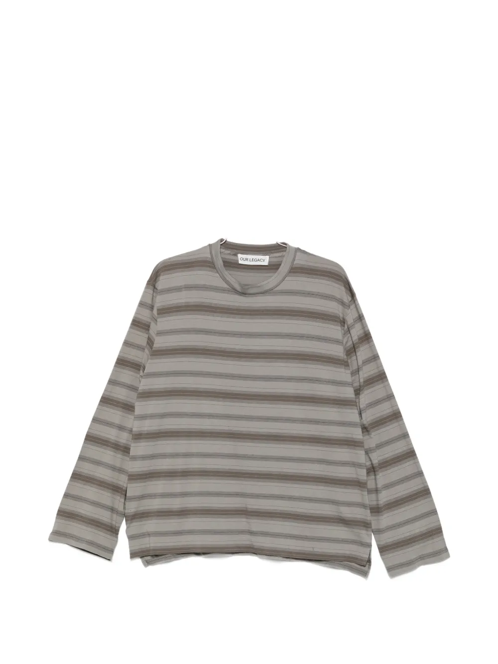 OUR LEGACY Box striped long-sleeve T-shirt - Blau