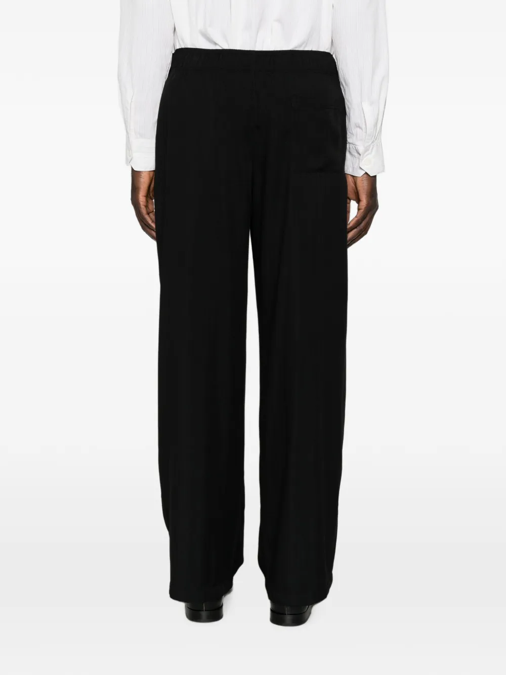 OUR LEGACY Gedrapeerde twill Leisure broek Zwart
