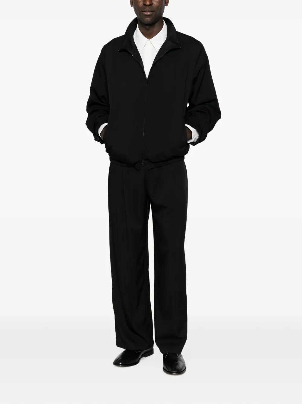 OUR LEGACY Gedrapeerde twill Leisure broek Zwart