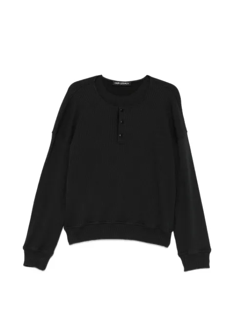 OUR LEGACY ribbed henley sweater