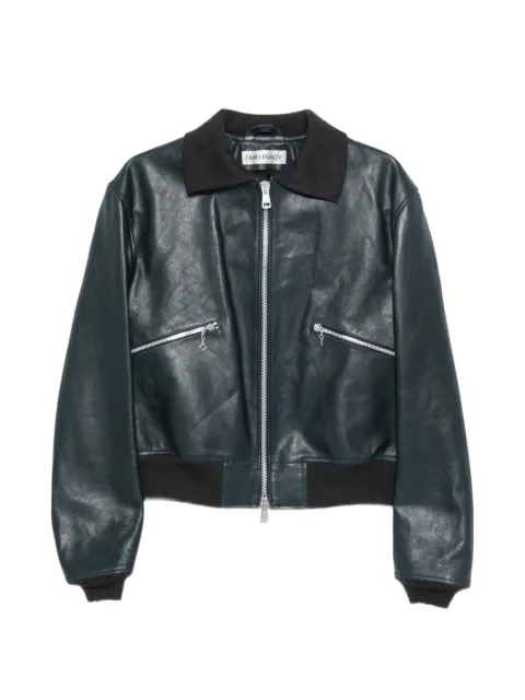 OUR LEGACY pliable leather bomber jacket