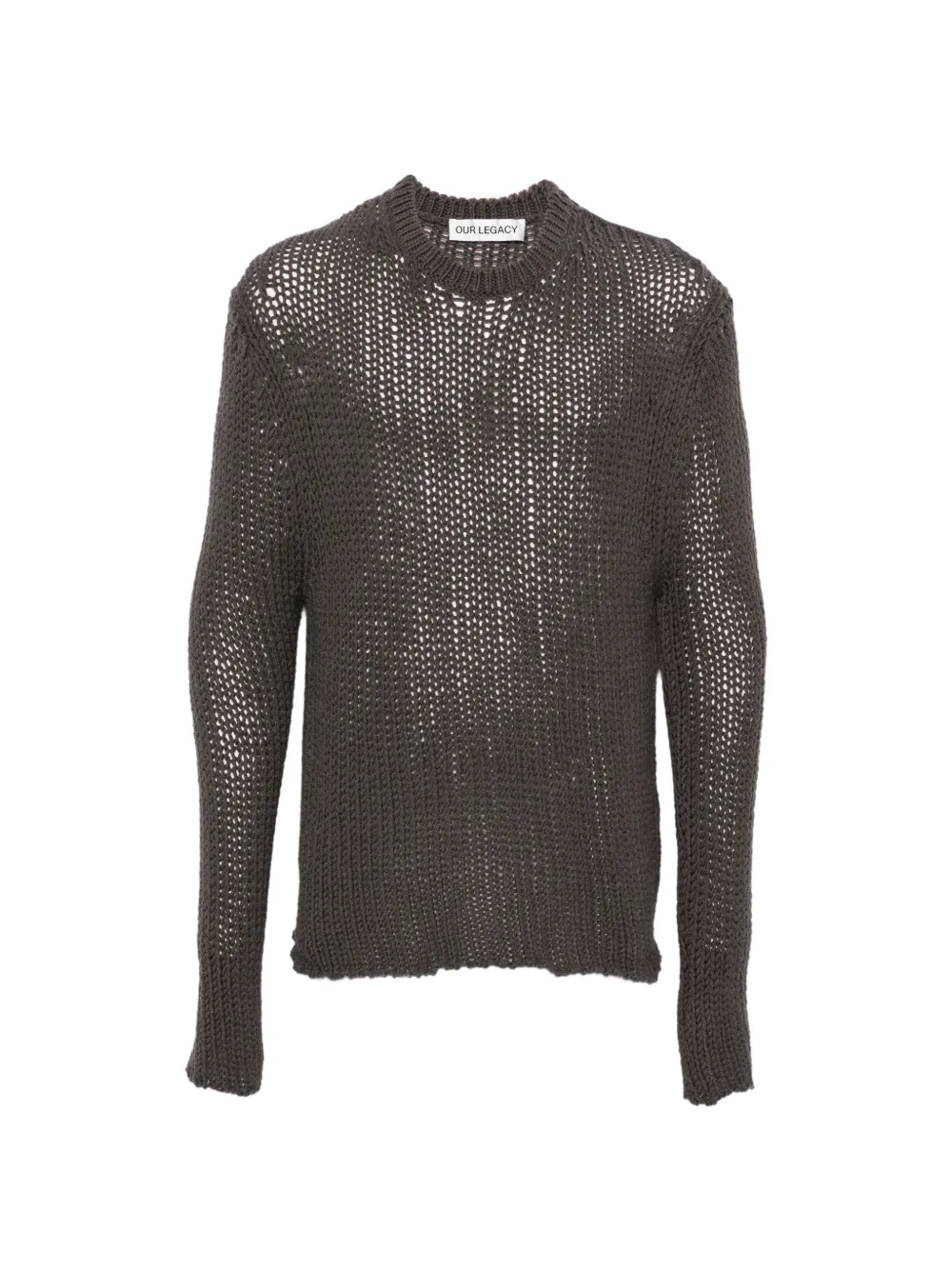 OUR LEGACY Popover chunky-knit sweater - Grigio