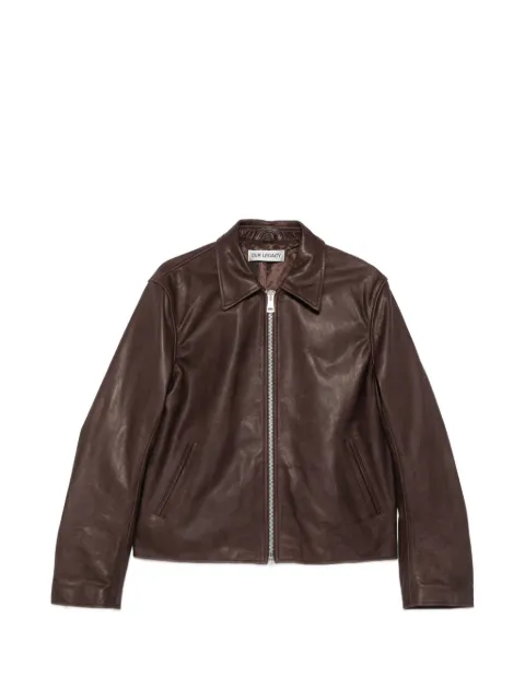OUR LEGACY waxed leather jacket