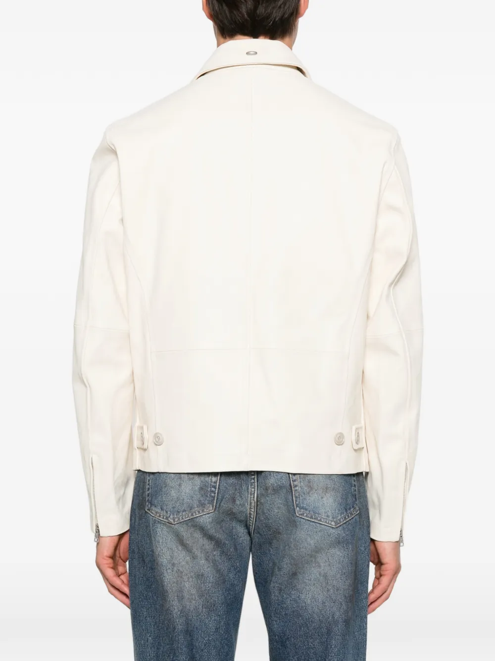 OUR LEGACY waxed suede jacket Beige