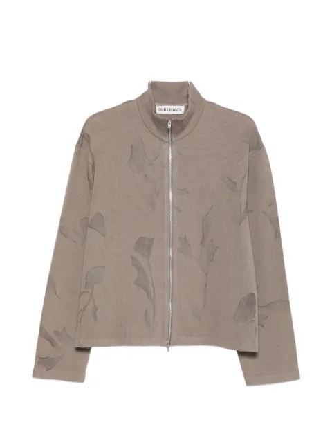OUR LEGACY floral-print shrunken sweatshirt