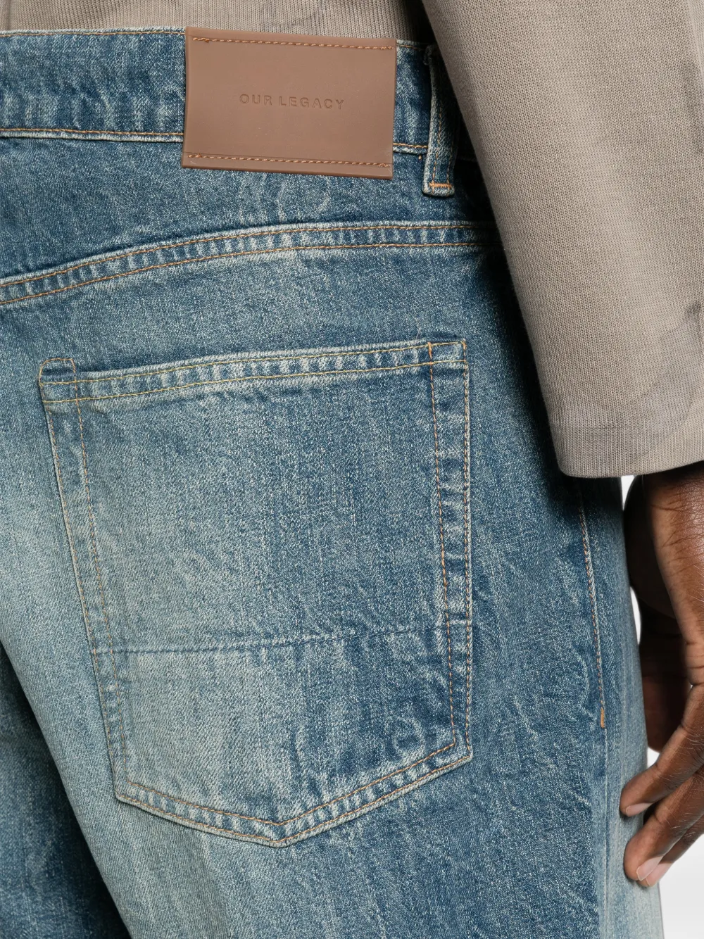 OUR LEGACY Third Cut ruimvallende jeans Blauw