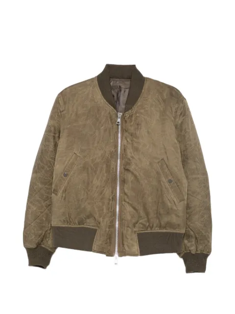 OUR LEGACY wax-dipped cupro bomber jacket