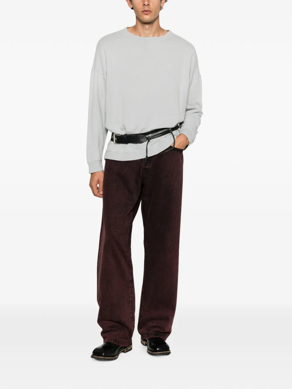 OUR LEGACY Slack crew-neck sweatshirt Grijs