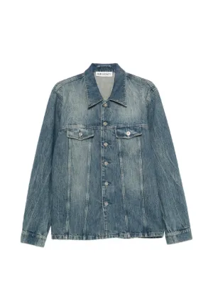 Alexander Wang プリント デニムジャケット | ブルー | FARFETCH JP