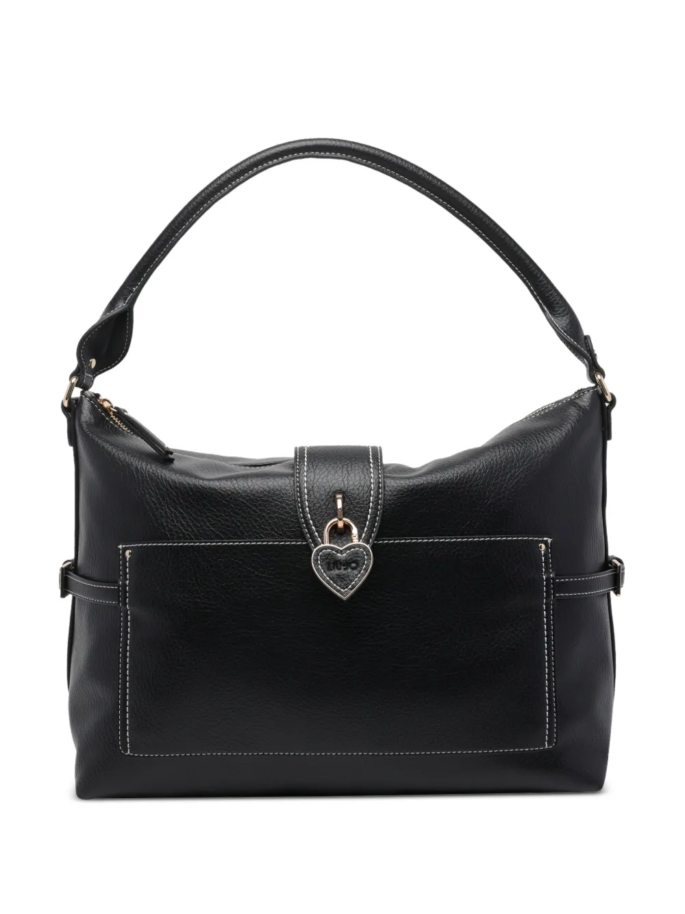 LIU JO heart-charm tote bag - Nero