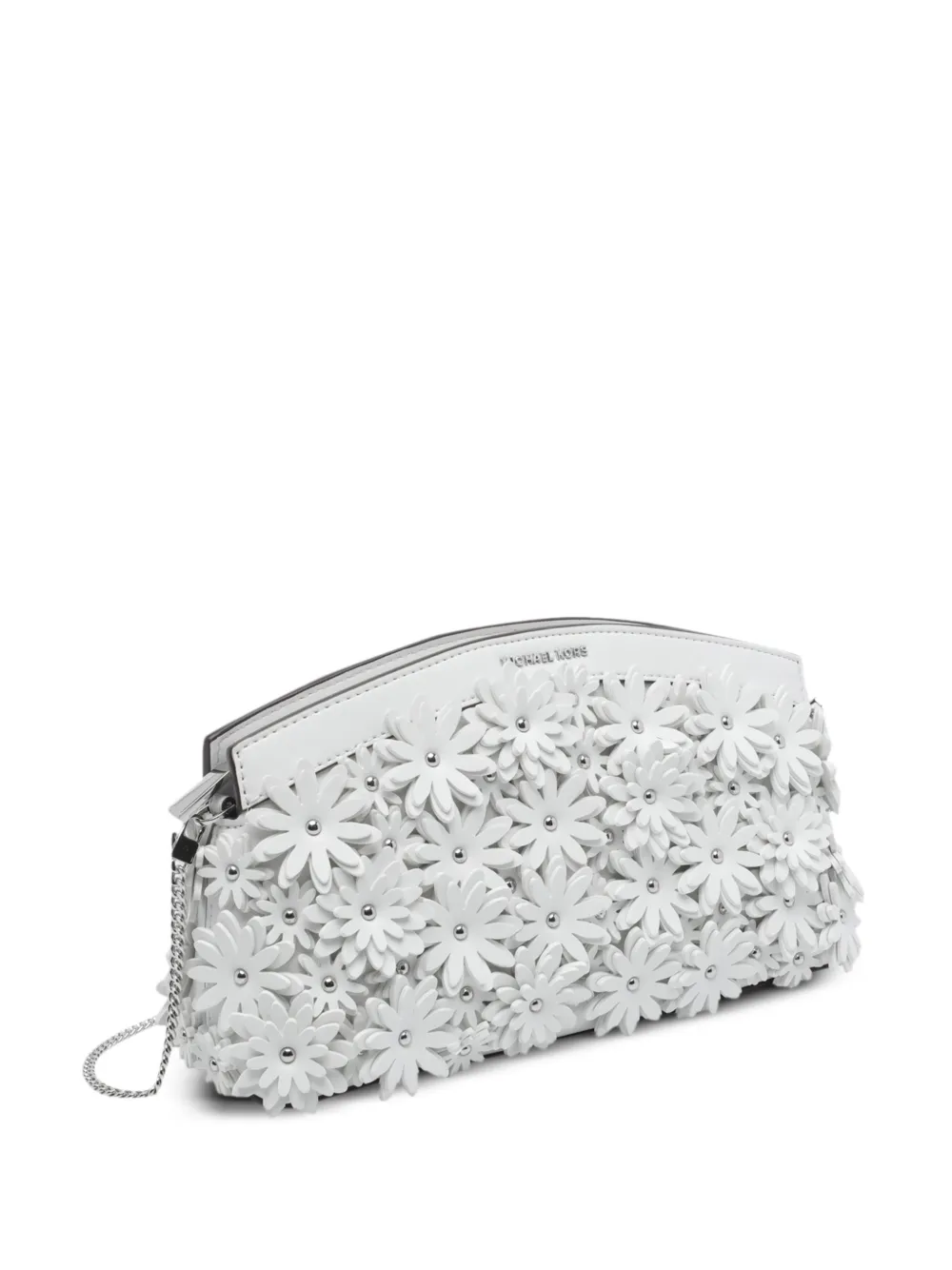 Michael Kors Athena schoudertas met bloemenpatch Wit