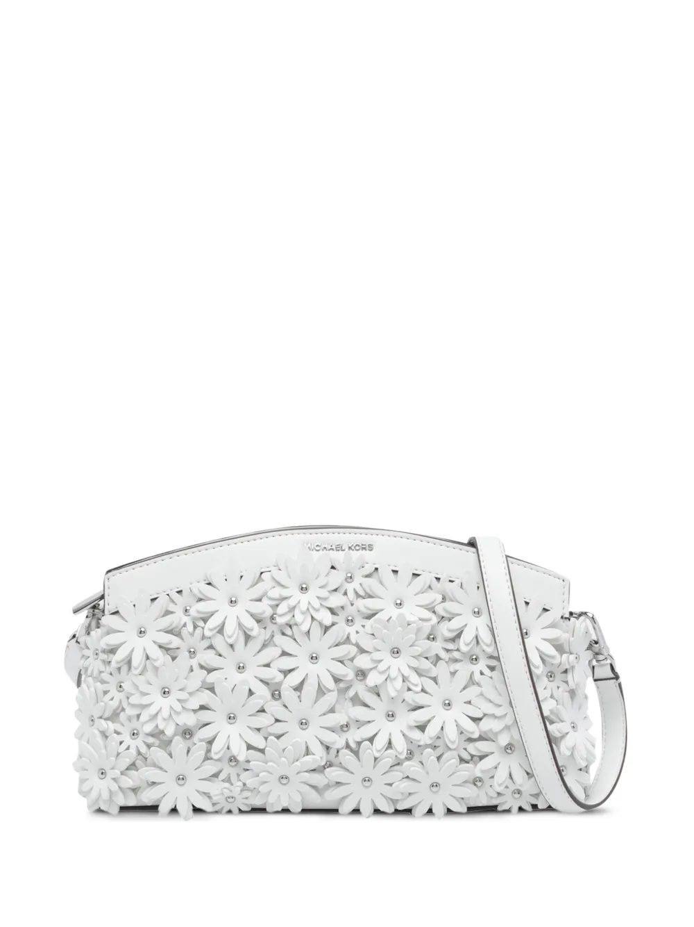 Michael Kors Athena schoudertas met bloemenpatch Wit