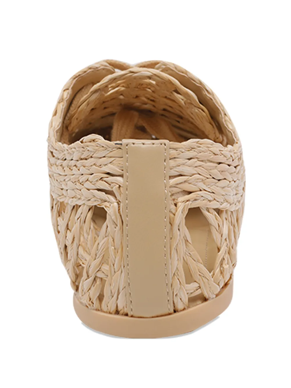 Paloma Barceló Palomitas Cora raffia sneakers Beige