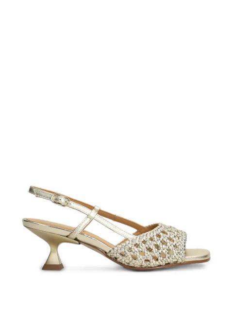 Pedro Miralles woven slingback heeled sandals