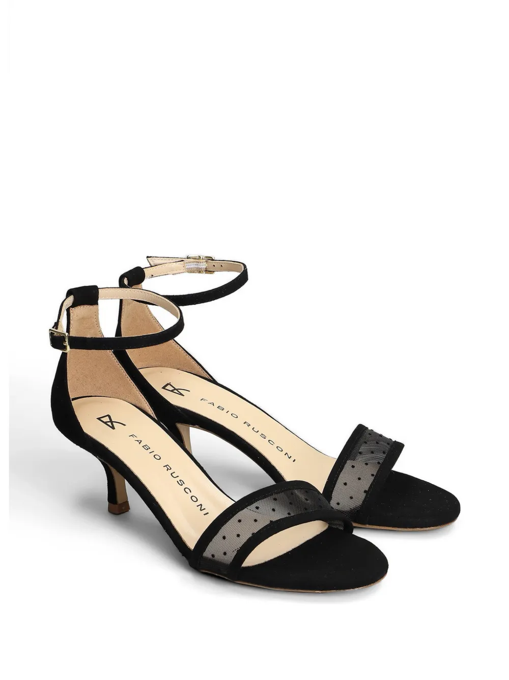 Fabio Rusconi polka-dot sandals Zwart