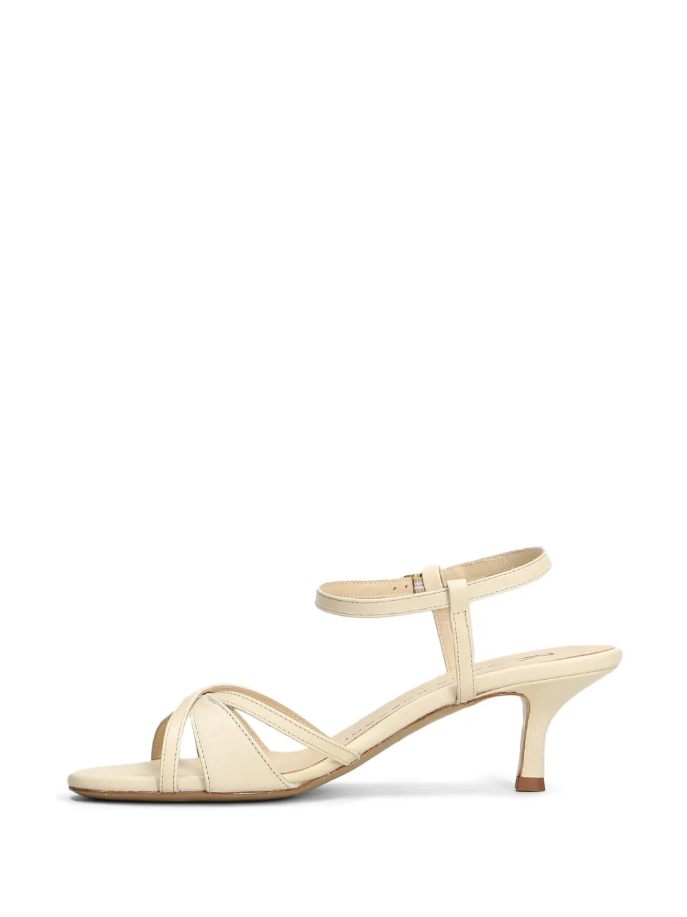 Fabio Rusconi Sandalen met gekruiste bandjes en gespsluiting Beige